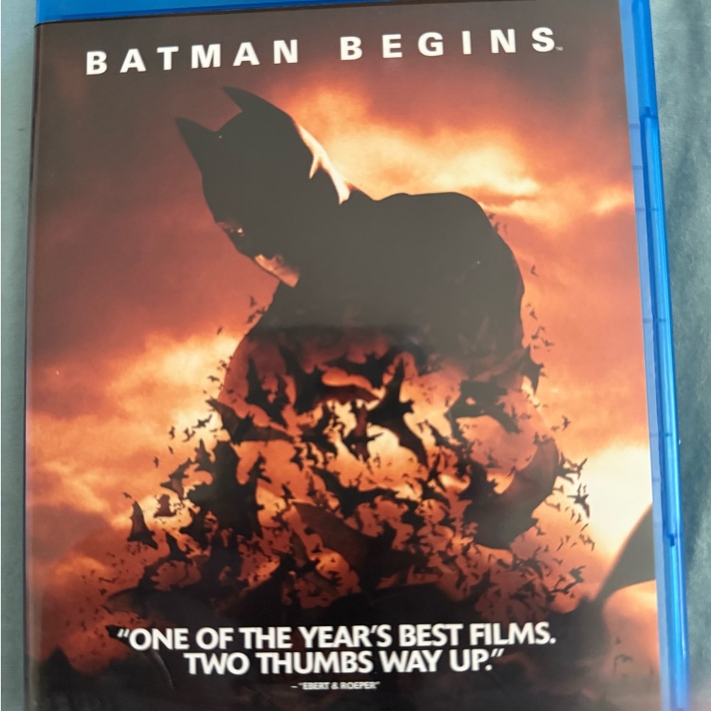 DC Batman Begins Blu-ray with Fiery Art